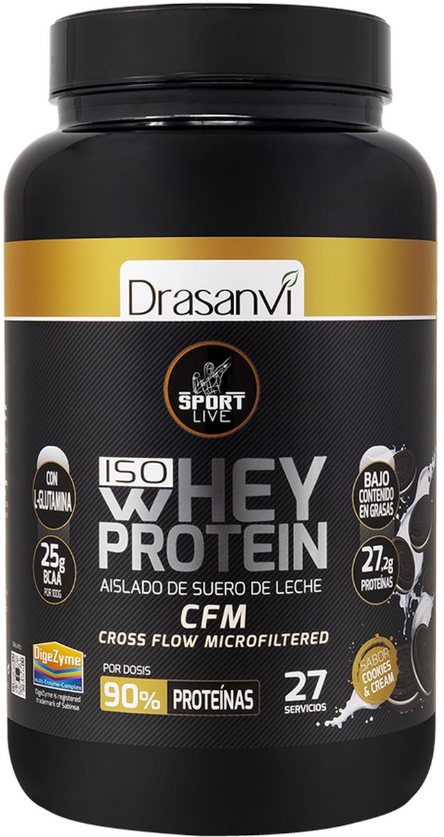 Drasanvi Whey Isolaat Sport Live 800g Sport Live Koekjes En Room Transparant