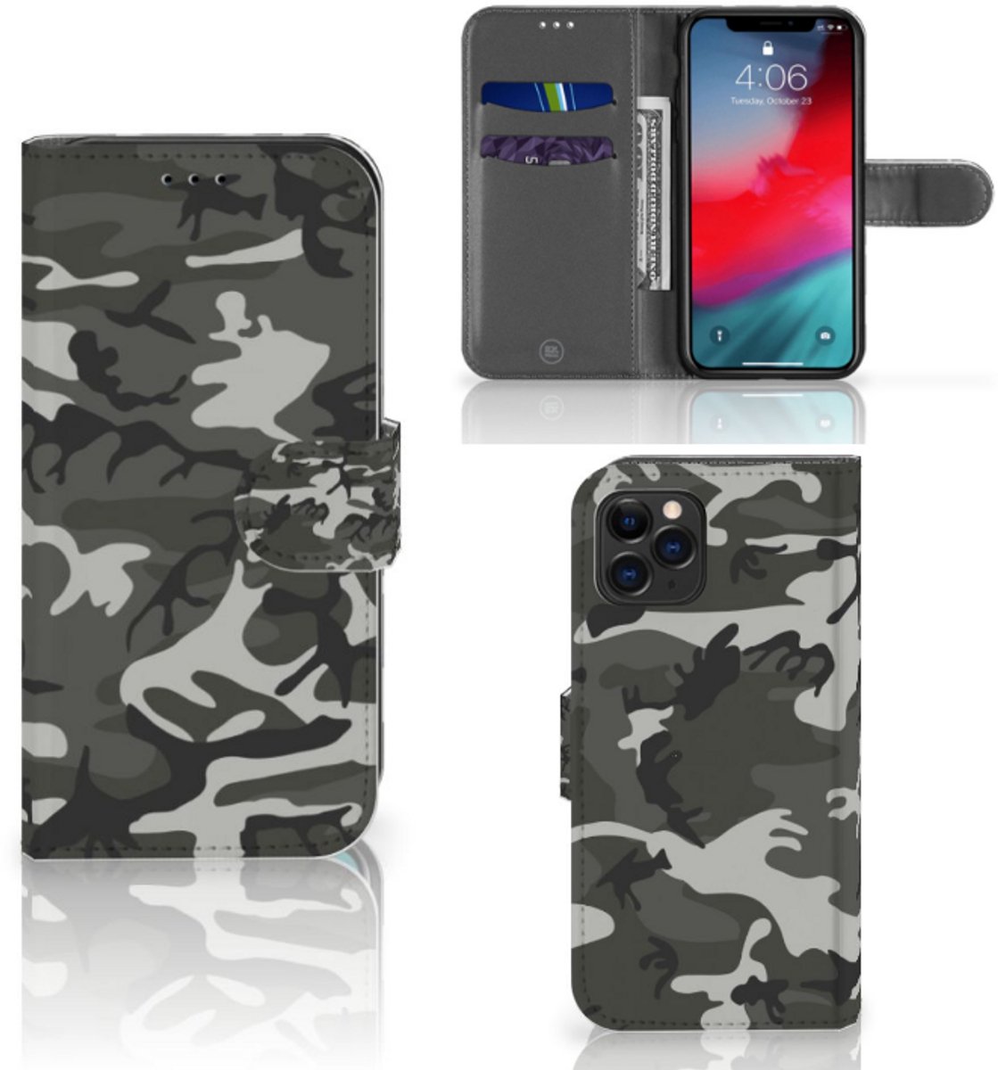 Apple iPhone 11 Pro Telefoon Hoesje Army Light