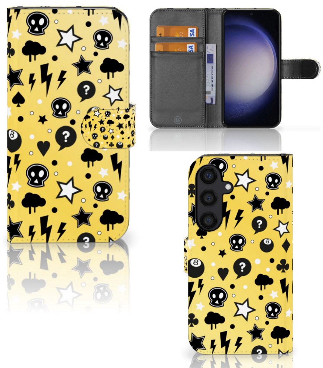 Telefoonhoesje met Naam Samsung Galaxy S24 Punk Geel