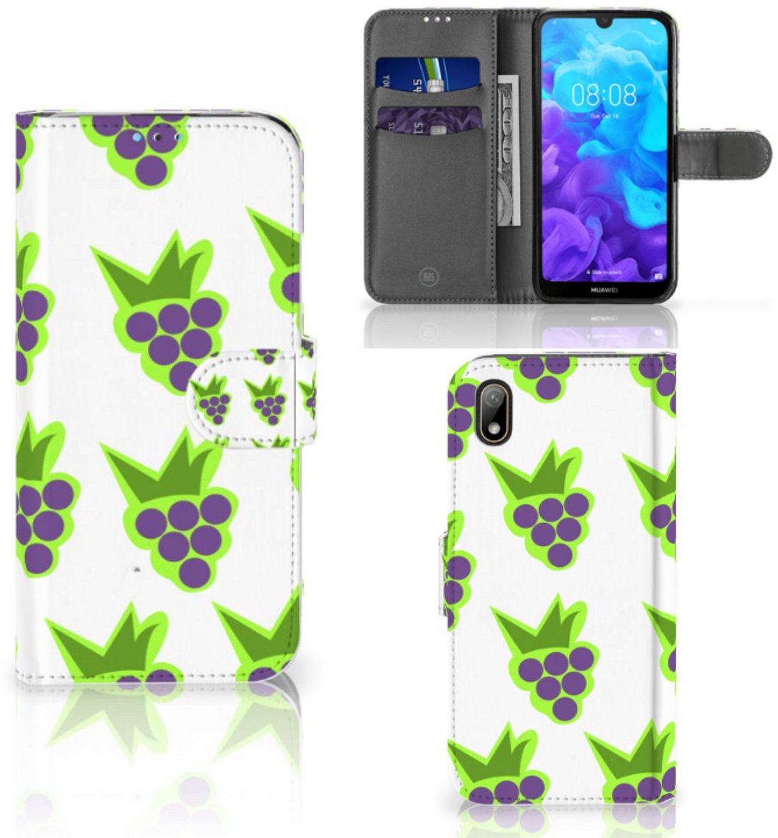 Boekhoesje voor Huawei Y5 (2019) Book Cover Druiven