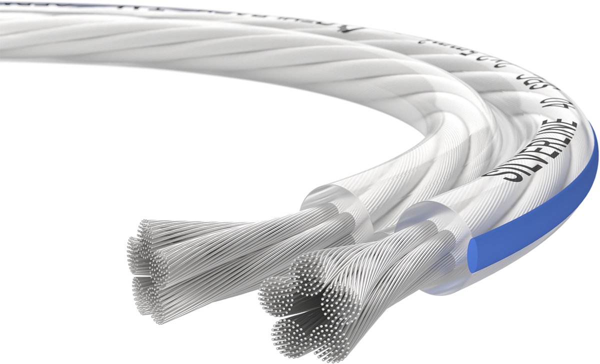 Oehlbach D1C341 Luidsprekerkabel 2 x 4 mm² Transparant 1 stuk(s)