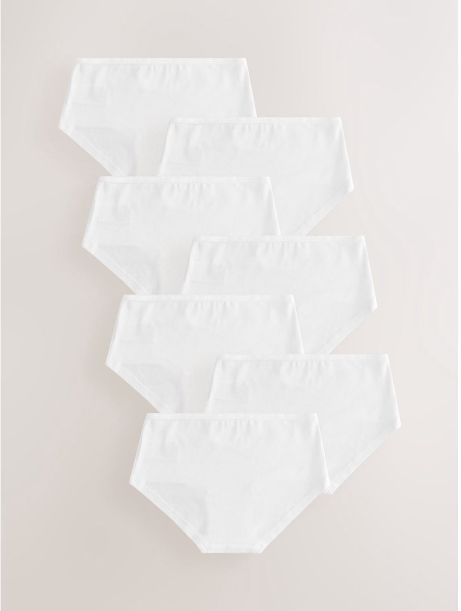 Next - Meisjes - Verpakking van 7 hipsters - Wit