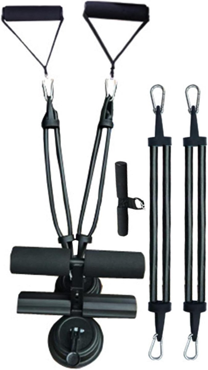 Voethouder Oefeningen - Abs Trainer - Core Versterken - Sterke Zuignappen - 24 x 19 cm - Zwart