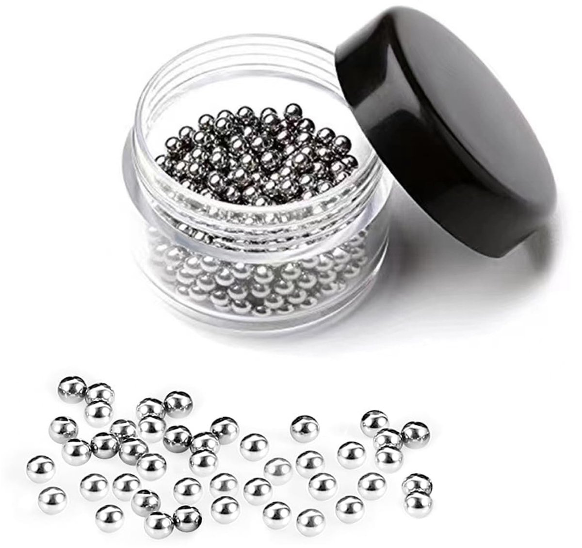 Dailygoods- Reinigingskralen 1000 stuks - Roestvrij Stalen Kralen - Glaswerk Reinigingskralen - Wijnfles/Karaf Reiniging - Duurzaam en Efficiënt - Verwijdert Vuil en Vlekken - Reinigingsballen