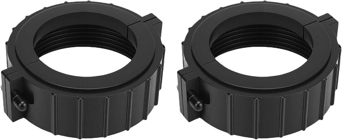 Splitmoerset Verwarming - Spa Onderdeel - Hot Tub Reparatie - Eenvoudige Installatie - 2 inch - Zwart