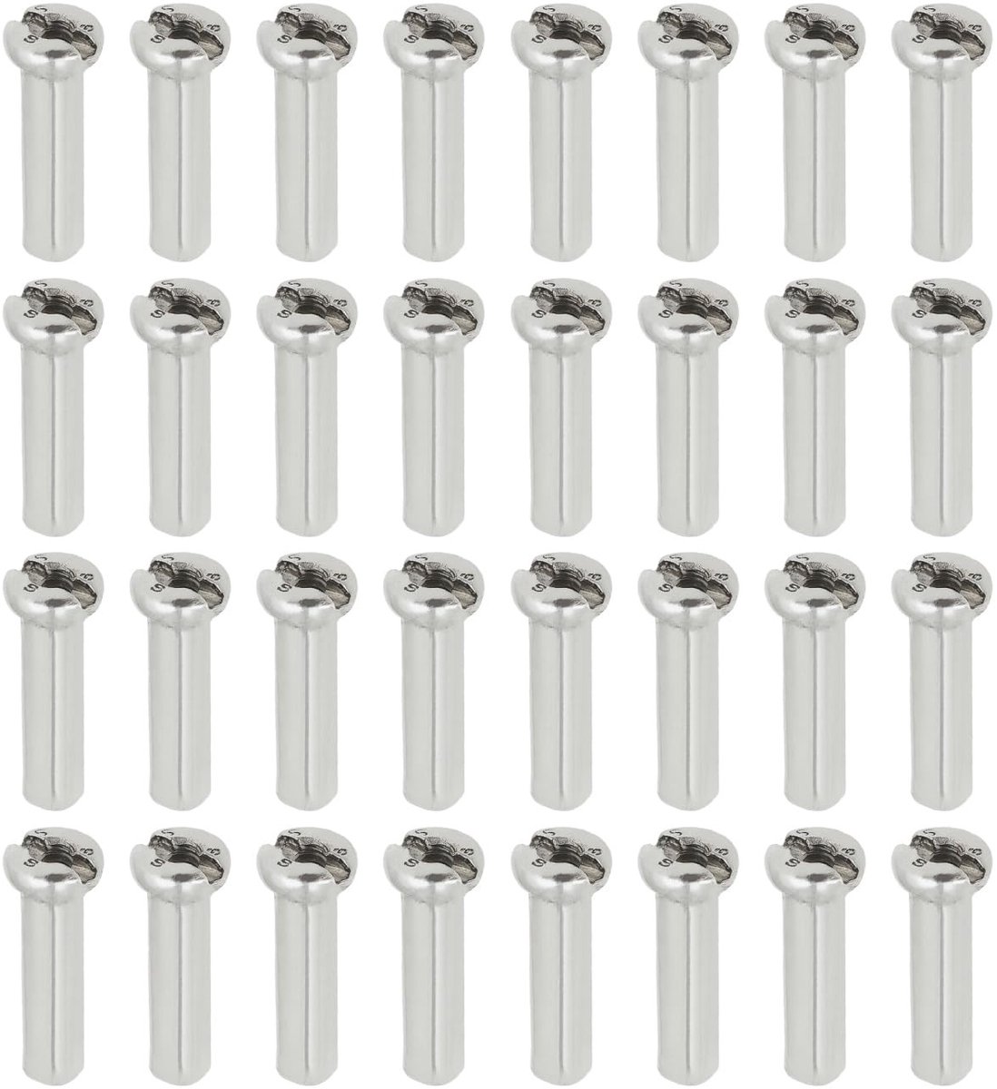 Dailygoods- Spakenippel 16mm - 100 Stuks - Fiets Spaken - Mountainbike/Racefiets - Staal - Bescherming Spaken - Fietsspaken