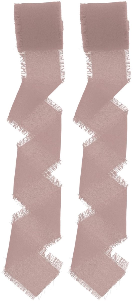 Dailygoods- Geschenklint 4 cm breed - Cadeaulint - Decoratief Lint - Polyesterlint - Lichtroze - 10 m lengte