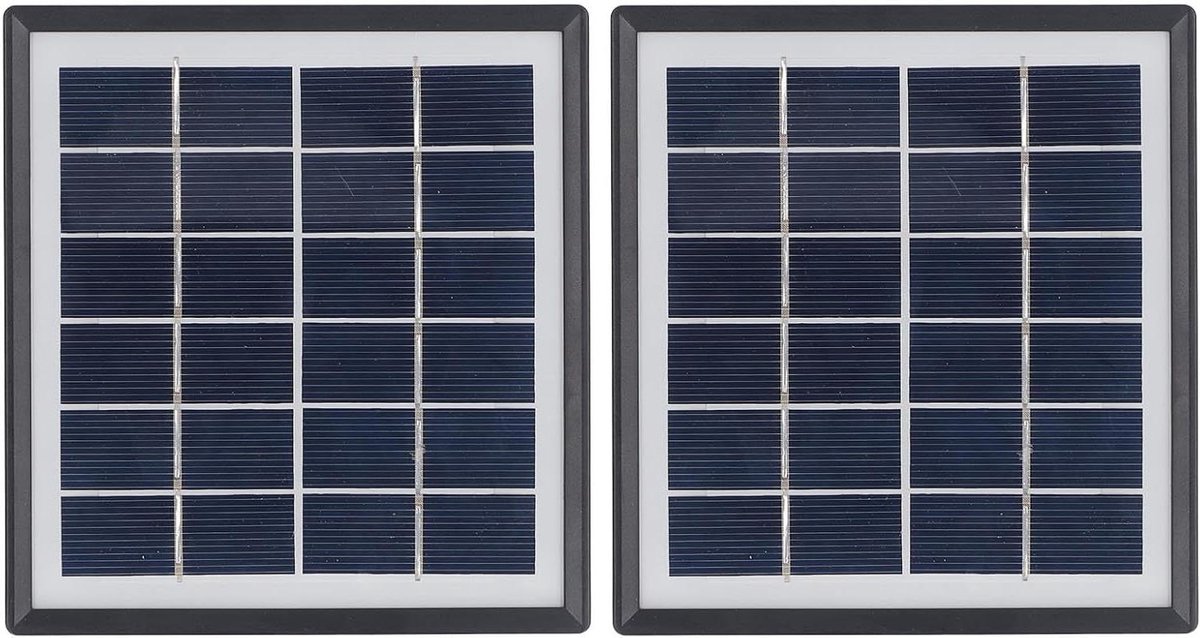 Zonnepaneel - Draagbare Charger - Onderweg Opladen - Met Standaard - 5W Vermogen - Zwart