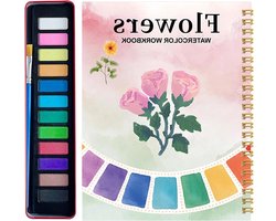 Top 10 teken-, schilder- en kleurboeken 2026: Aquarel schilderboeken set met bloemen en dieren