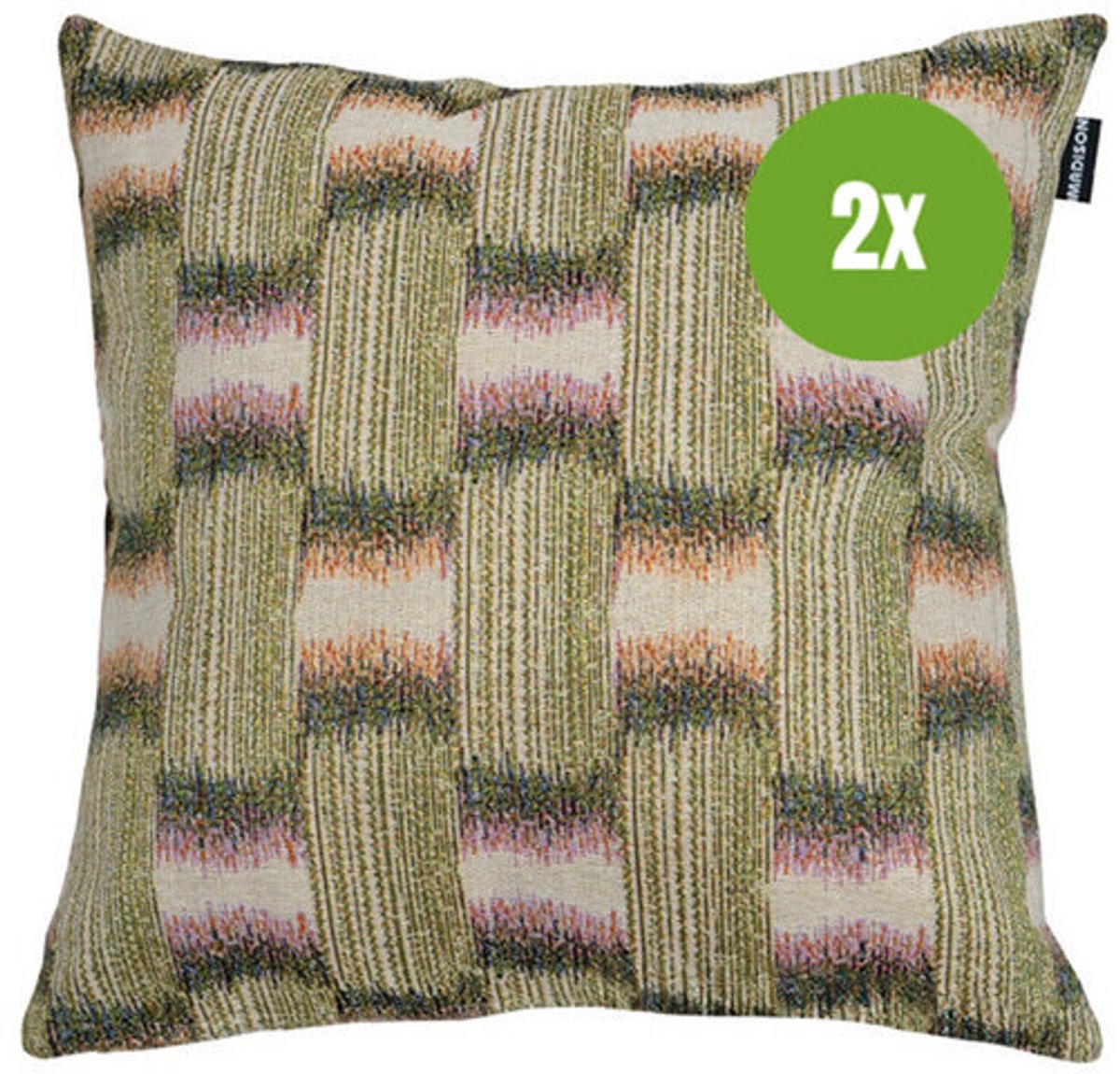 Sierkussen ca.45x45cm Camme green 2 stuks
