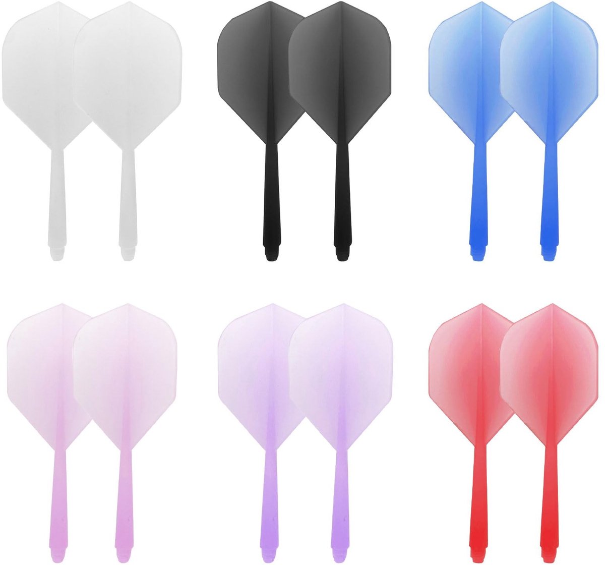 Dailygoods- Dart Flights Set van 12 - Professionele Darts - Geschikt voor Standaard Dart Shafts - Gemakkelijk Vervangbaar - Diverse Kleuren - Ideaal voor Competities - Dartaccessoires