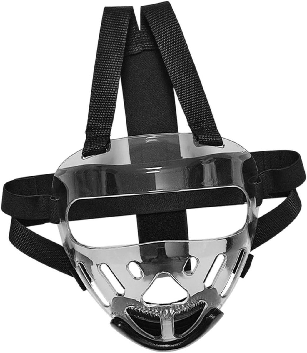 Gezichtsmasker - Sportmasker Veiligheid - Vechtsport Training - Volledige Gezichtsbescherming - 20x21 cm - Transparant
