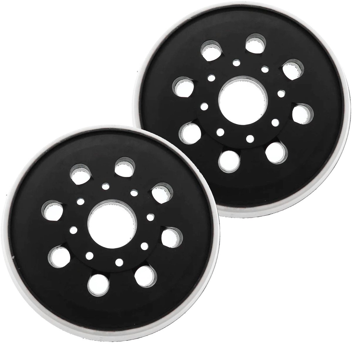 Dailygoods- Schuurschijf 125mm - 2 Stuks - Haak/Lus - 8 Gaten - Compatibel met Bosch - Geschikt voor PEX 220 A/GEX 125-1 AE - Schuurpapier
