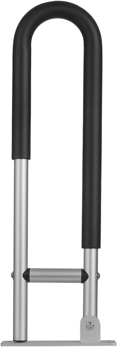 Badkamer Handgreep - Veiligheidsrail Toilet - Ondersteuning bij Opstaan - Opvouwbaar Ontwerp - 60 cm Lengte - Zwart