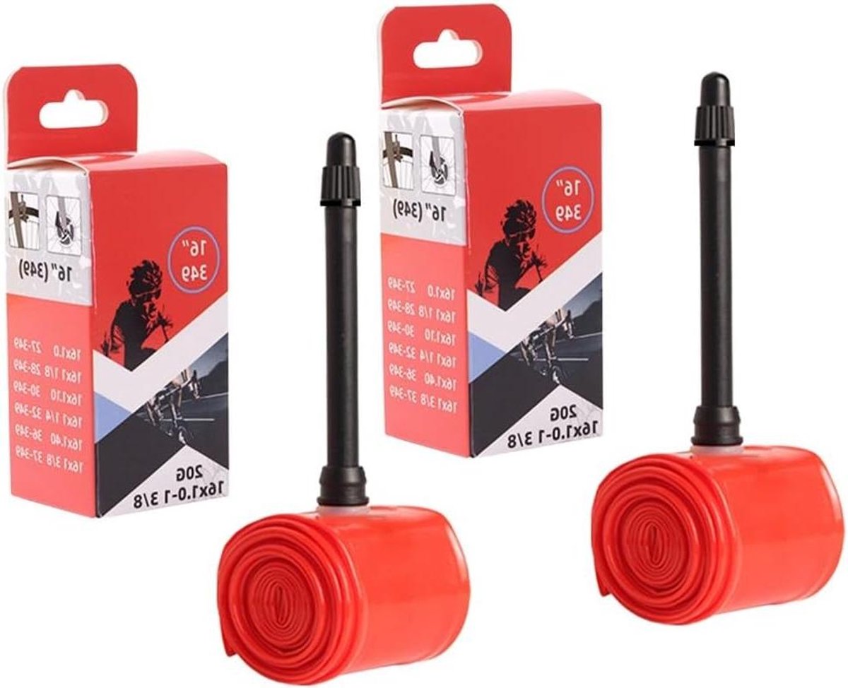 Fiets Binnenband - Reserveband Fietsband - Fietsen Onderhoud - Lichtgewicht TPU Materiaal - 16 inch - Rood