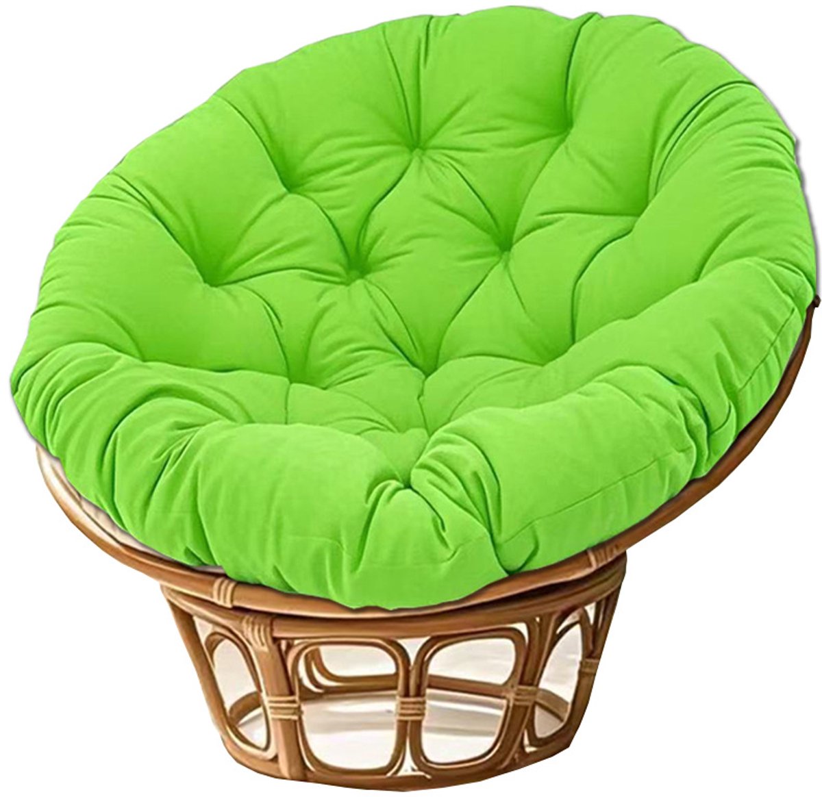 Appelgroen Zitkussen - rond - 40x40cm - geschikt voor hangmanden/schommels/radarstoelen - rugleuning
