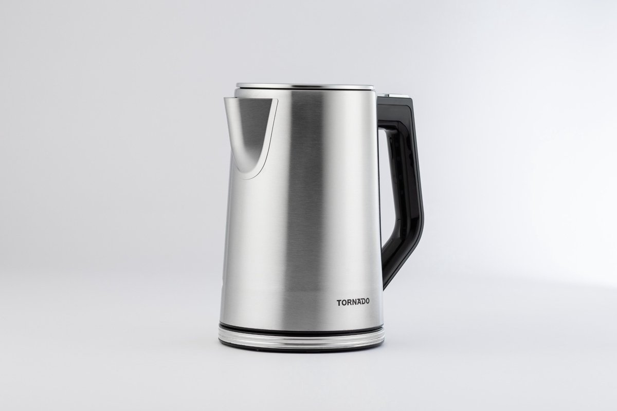 Tornado TKES-4173-GS - Waterkoker - 1.7l - 2200W - Zilver