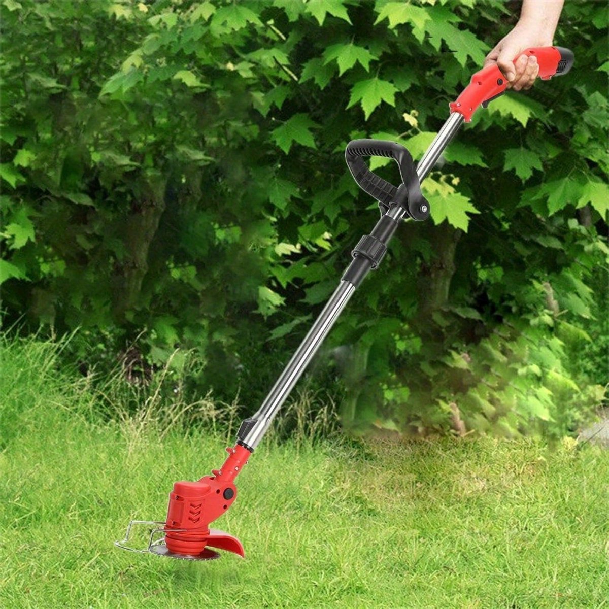 650w Grastrimmer/Kantennesnijder - Grasmaaier/Kantennesnijder Compact Gereedschap Voor Gazon - En Tuinwerk - Draadloze Draagbare Oplaadbare Grastrimmer – foto 7