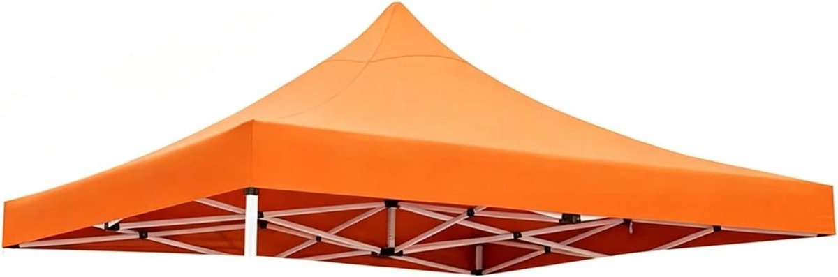 Tuinhuisje Overkapping - Dakzeil Buiten - Bescherming tegen weer - Waterdicht UV-bestendig - 2.5x2.5 meter - Oranje
