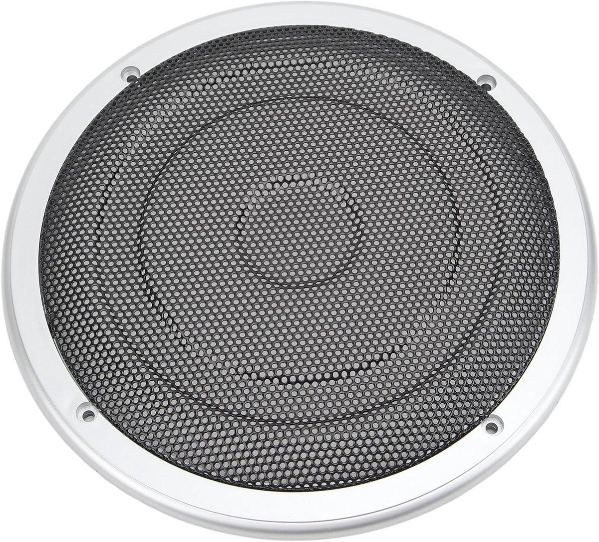 Luidsprekergrill - Speaker Mesh - Audio Bescherming - Universele Pasvorm - 8 Inch - Zilver