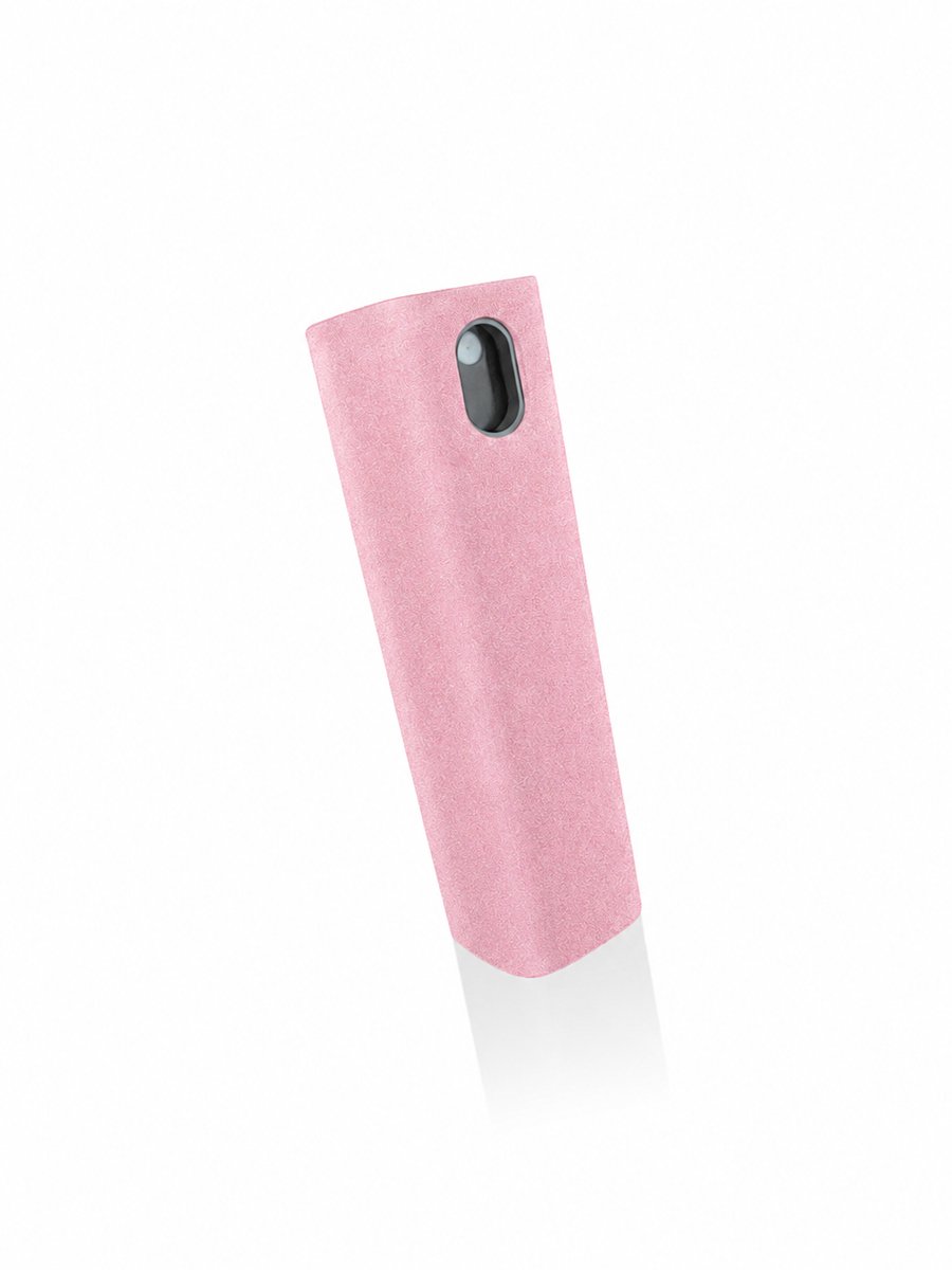 2-in-1 Screen Cleaner Spray & Microvezel Roze – Streeploze Reiniging – Geschikt voor Smartphone, Tablet, Laptop, TV & Bril2