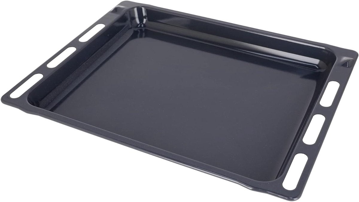 Grillpan Plaat Bakplaat Onderdeel Oven Gebruik Gelijkmatige Warmte 47.5 x 36.5cm Zwart