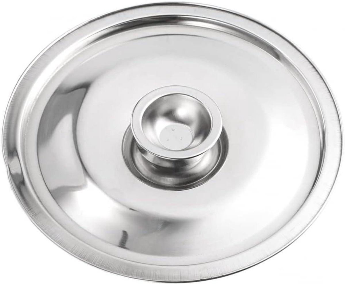 Koekenpan Deksel - Universeel Deksel Pan - Koken en Stoven - Roestvrij Staal - 32 cm - Zilver
