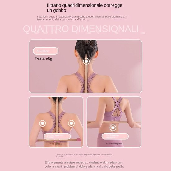 Yoga Oefenstok - Stretcher Trainingsstok - Lichaamsuitlijning Verbeteren - Houten Constructie - 60 cm 80 cm - Niet gespecificeerd — afbeelding 5