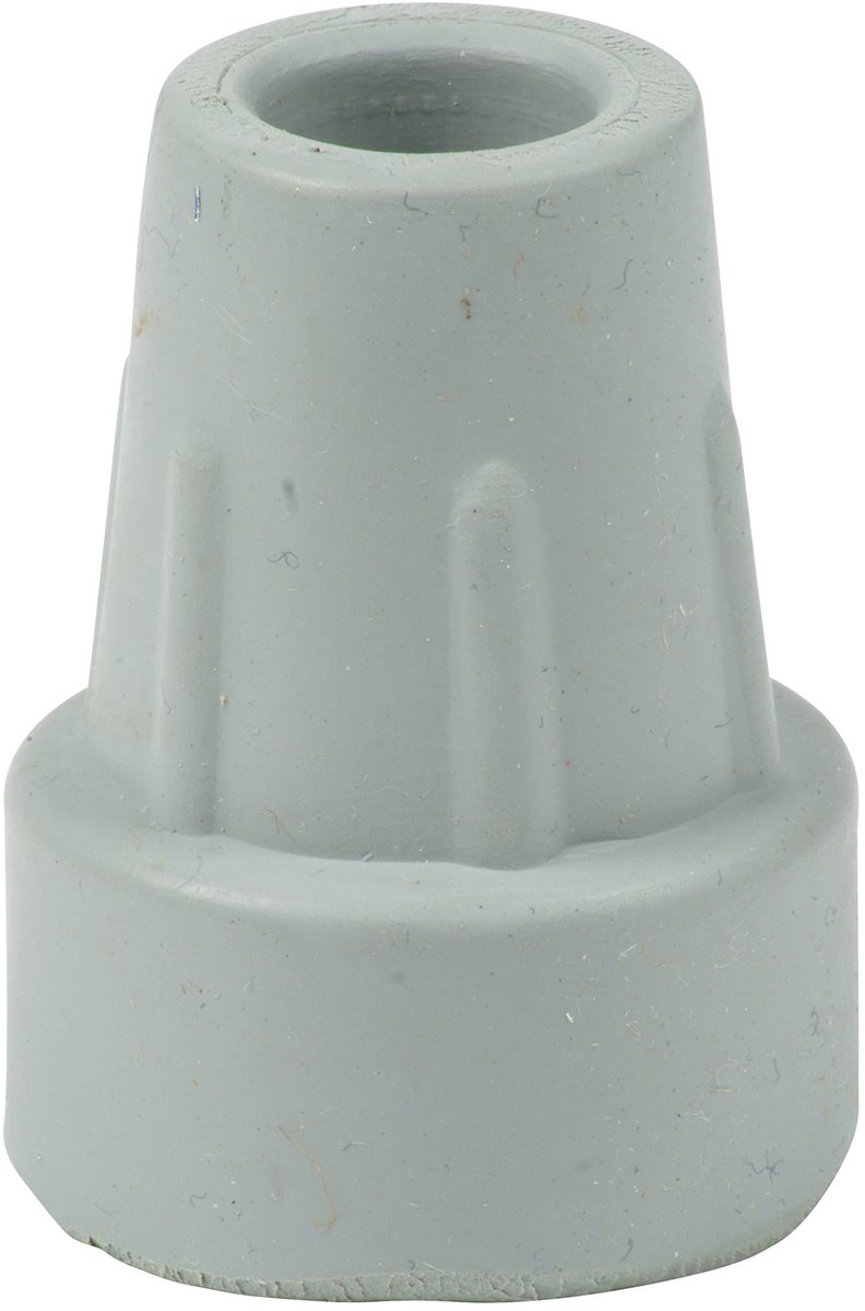 Dailygoods- Beschermkappen Duurzaam - Rubber - 2 Stuks - 16 mm (5/8") - Verhoogde Ringvormige Basis - Stalen Inleg - Ideaal voor Krukken - Loopkappen