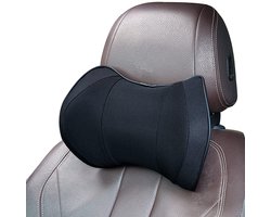 Dailygoods- Hoofdsteunkussen met traagschuim - Nekkussen Auto - Ademend Hoofdsteun Kussen - Comfortabel en Afneembaar - Nekbescherming - Verbeterd Rijcomfort