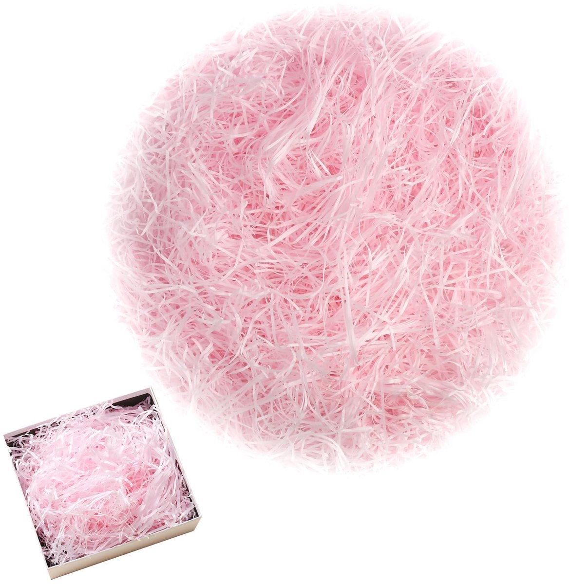 Dailygoods- Raffia Vulmateriaal 100 g - Pakketvulling - Geschenkverpakking - Decoratie - Hamper Shred - Milieuvriendelijk en stofvrij - Cadeauverpakking