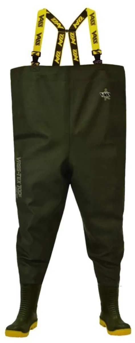 Vass Tex 700e Wide Boy Pvc Waadpak Groen EU 44 Man