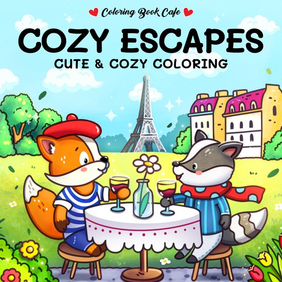 Coloring book cafe - Cozy Escapes - cover