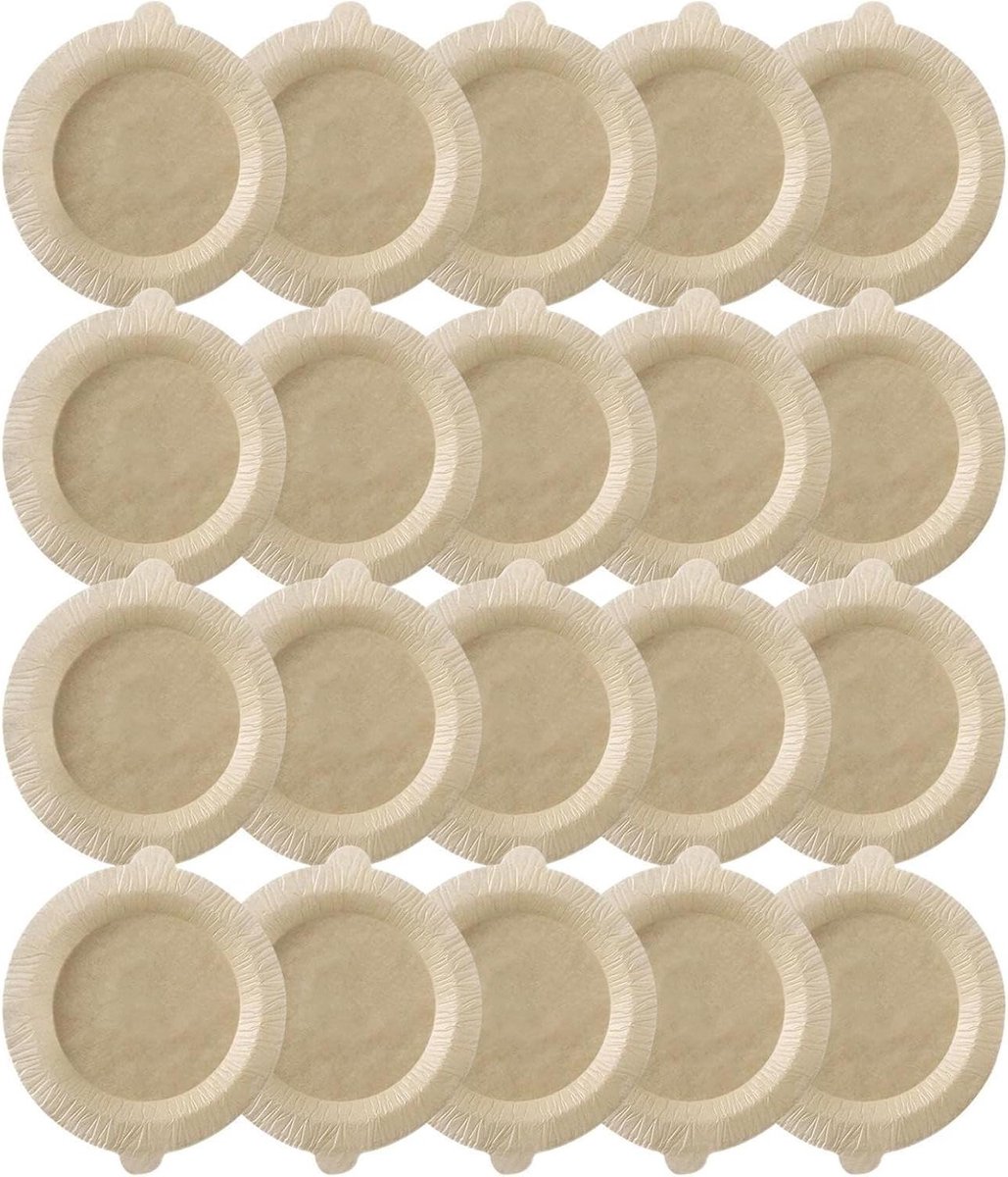 Airfryer Bakpapier - Luchtfriteuse Vellen - Bakken en Frituren - Lekvrij Vetbestendig - 20 Stuks - Wit