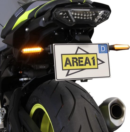 Led Knipperlichten - Remlichten Set - Motor Verlichting - E-keurmerk Legaal - 2 Stuks - Zwart — afbeelding 2