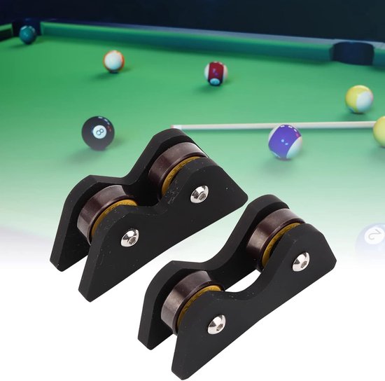 Biljartkeu Rechtheidsdetector - Keu Checker Pool - Keu Onderhoud - Nauwkeurige Controle - 2 stuks - Zwart — afbeelding 3
