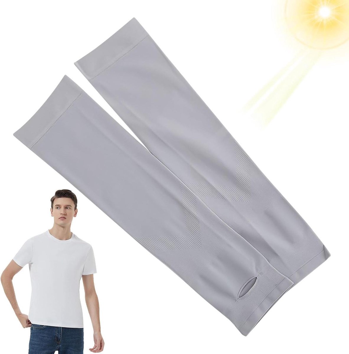 Zonnebescherming Mouwen - Armhoezen UV - Buitenactiviteiten - Ademend en Zweetabsorberend - 37 cm - Niet gespecificeerd