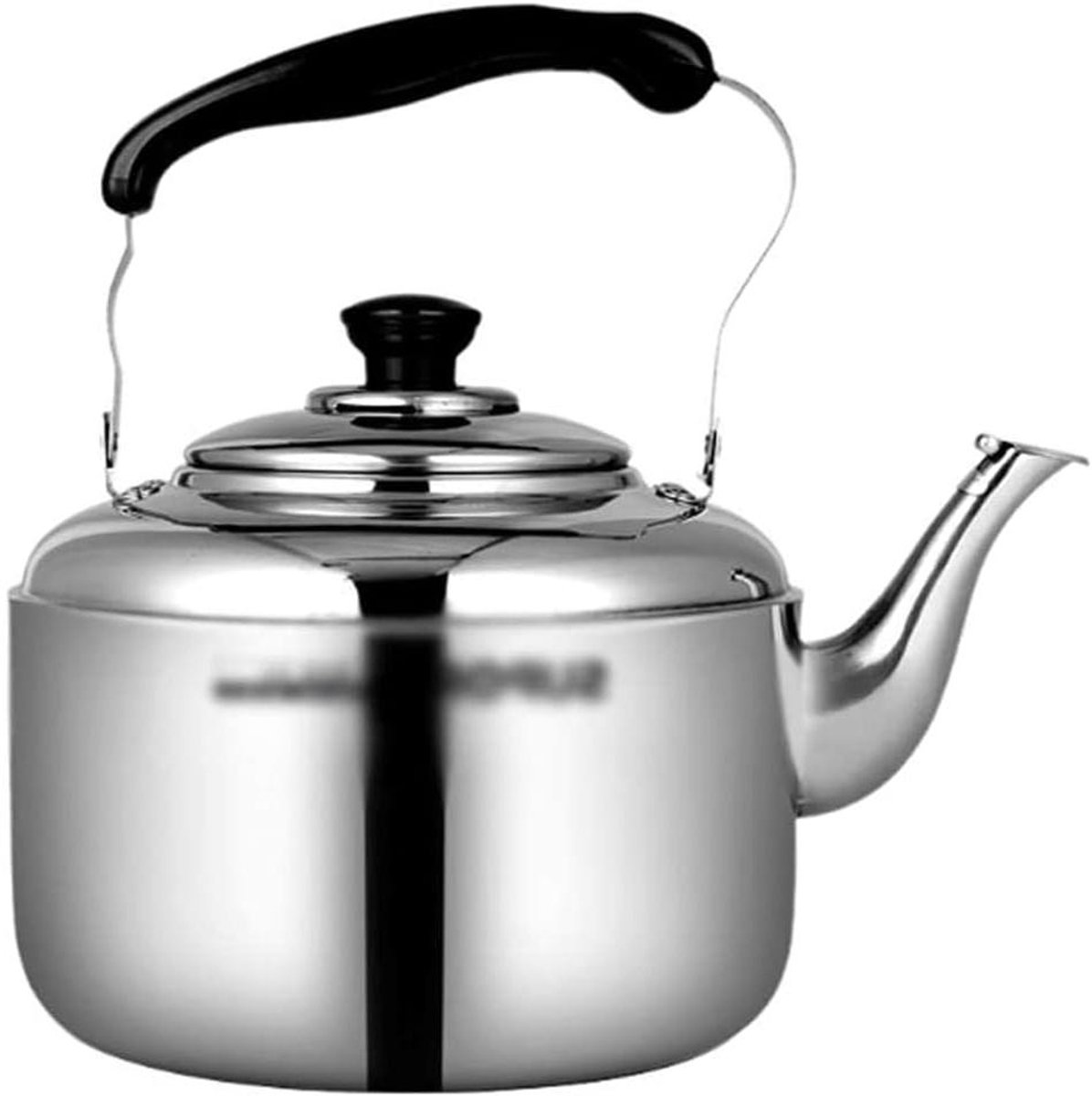 Fluitketel Roestvrij Staal - Theeketel Waterkoker - Water Koken - Automatisch Fluit Signaal - 4 L - Zilver