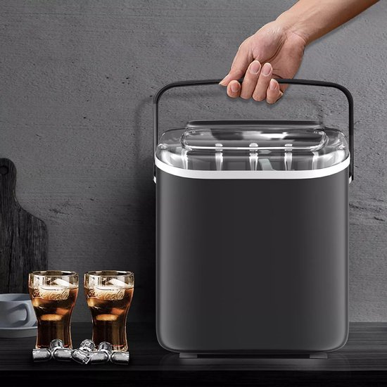 1.2L Ijsblokjesmachine Voor Op Het Aanrecht - Elektrische Ijsmachines - 9 Ijsblokjes In 6 Minuten - 12 Kg Ijs Per Dag, Verkrijgbaar In 2 Maten — afbeelding 2