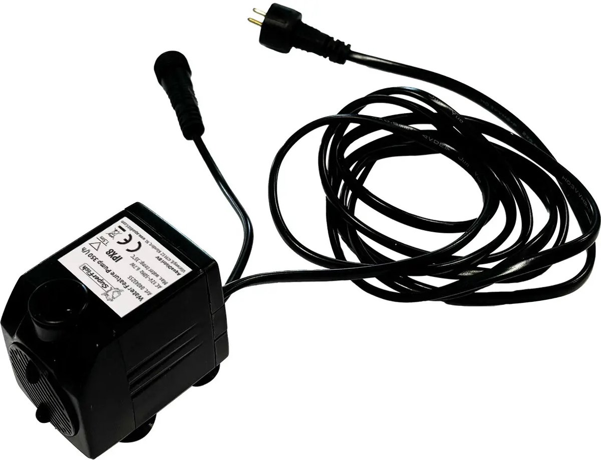 SuperFish Vervangpomp voor waterspel | 350 l/h | voor middelgrote waterornamenten