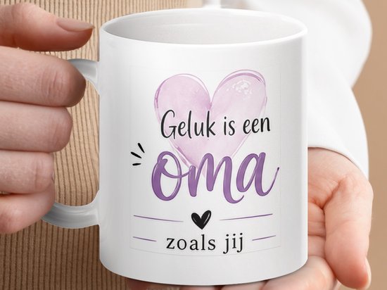 Mok Geluk is een Oma zoals jij - Liefdevol Cadeau voor Oma, Moederdag, Verjaardag, Persoonlijke Oma Mok