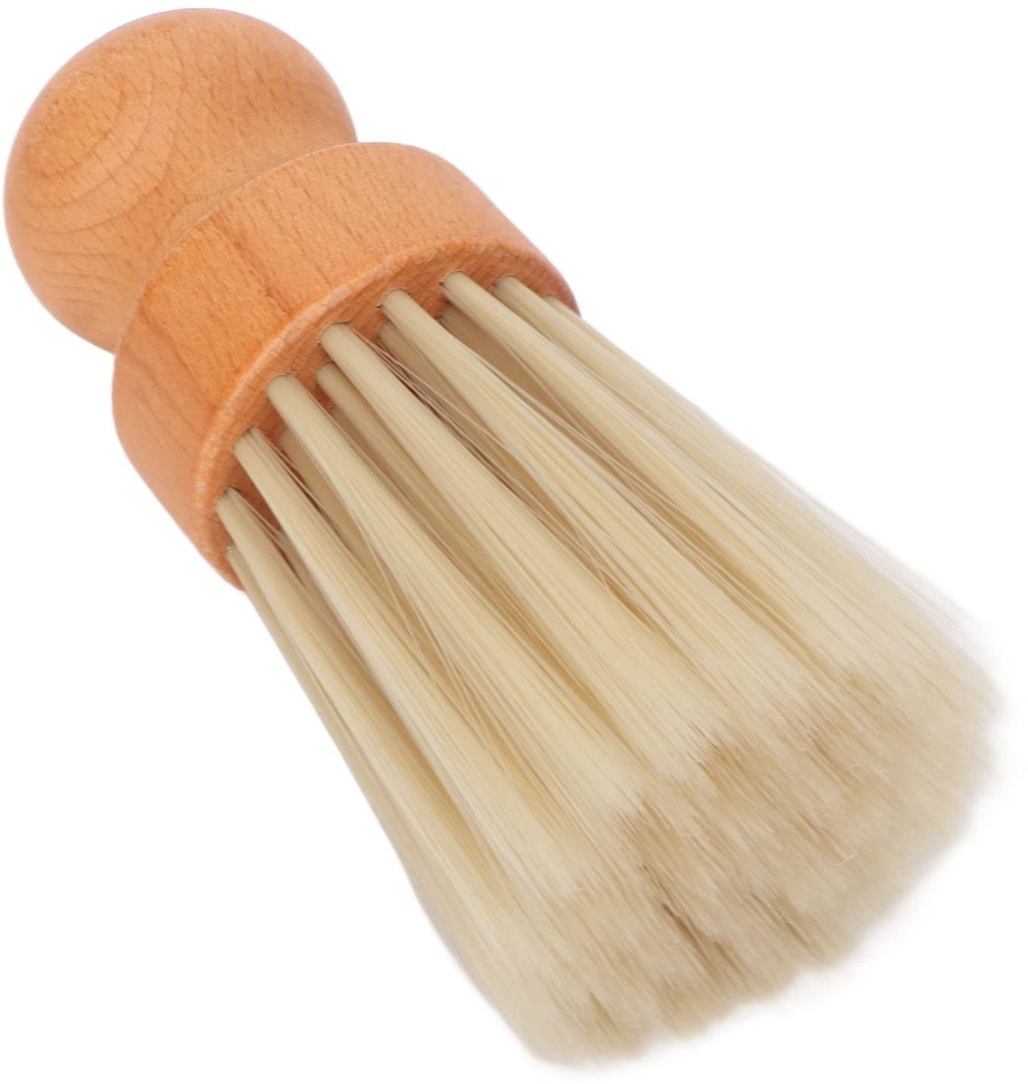 Dailygoods- Scheerkwast Zachte Haren - Houten Handvat - Praktisch Ontwerp - Voor Heren - Voor Thuisgebruik - Ergonomisch Design - Scheerborstel