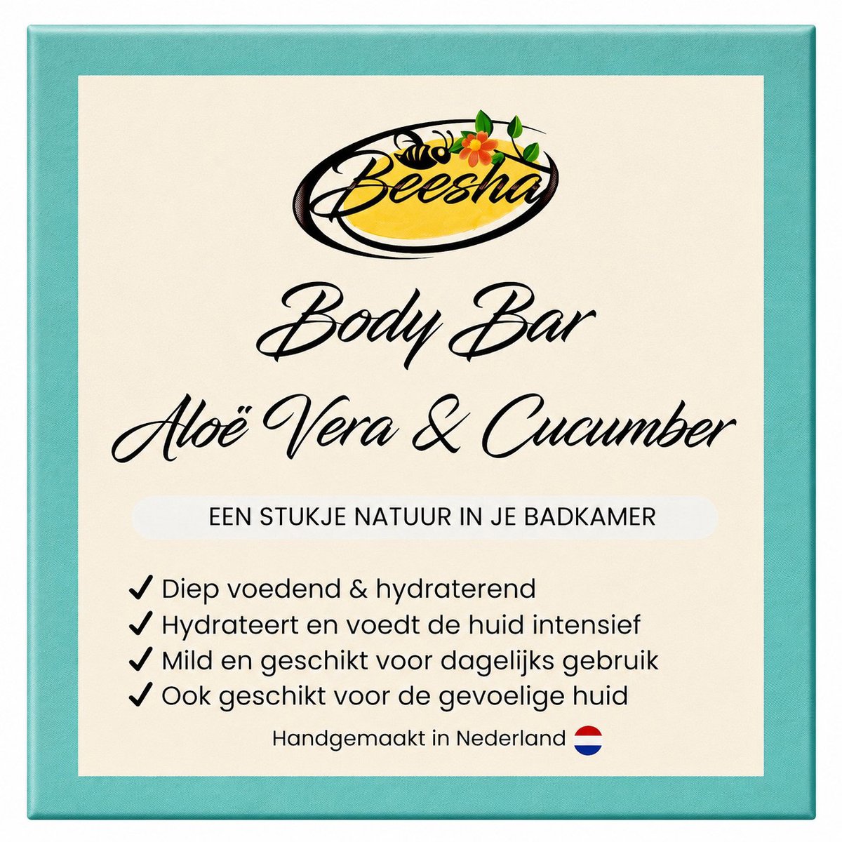 Beesha - Body Bar Aloë Vera & Cucumber