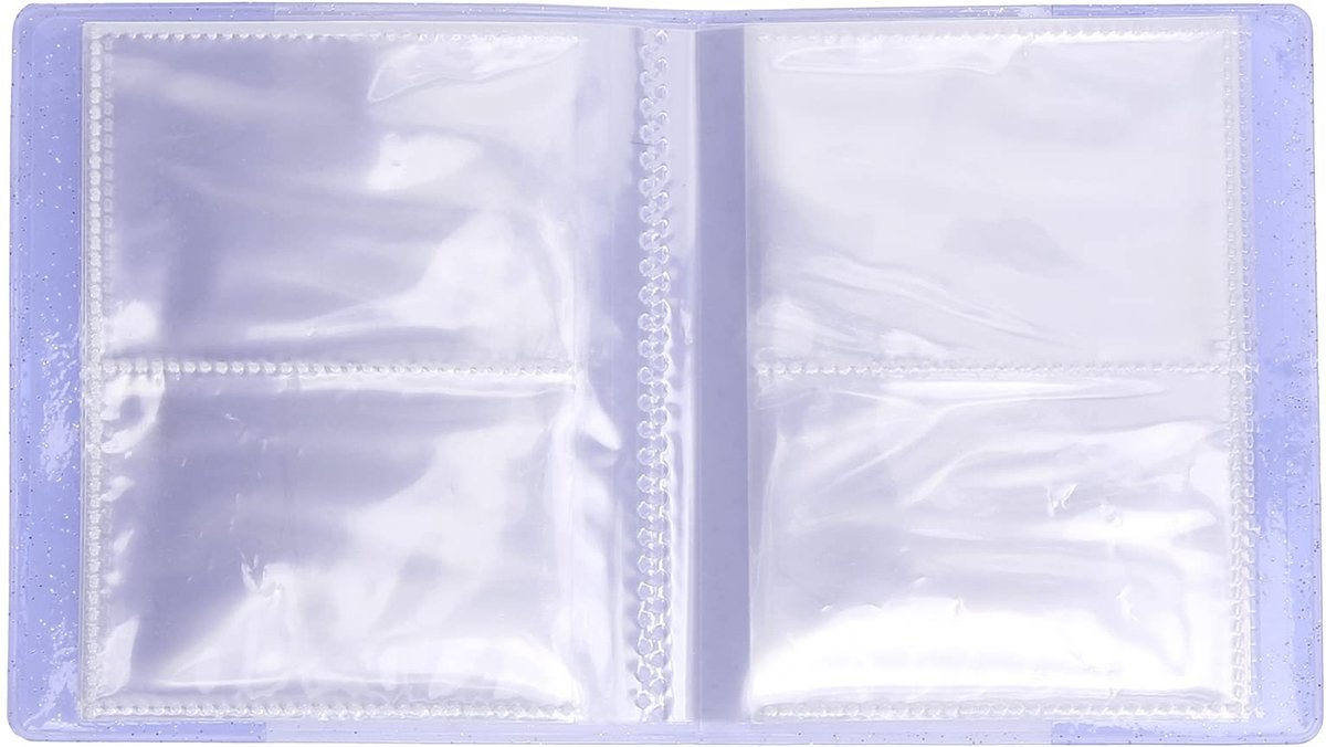Dailygoods- Fotoboekalbum 3 Inch - 96 Vakken - 16 Pagina's - PVC - Foto-opslag 64 Foto's - Duurzaam - Fotoalbum