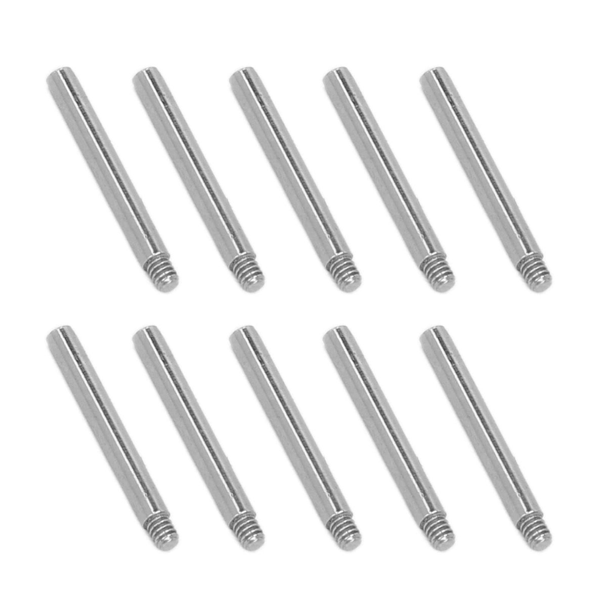 Dailygoods- Horlogebandschroefpen Vervangend Onderdeel - 10 Stuks - Staal - Horlogereparatie Gereedschap - Lichtgewicht - Duurzaam Materiaal - Horlogeonderdelen
