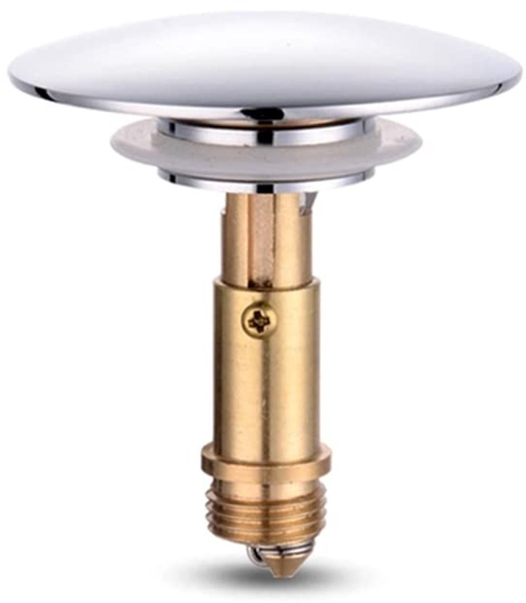 Dailygoods- Afvoerplug Verstelbaar - Pop-up Gootsteenafvoerstop - Messing - Duurzaam - Waterdicht - Hoogwaardige Kwaliteit - Wastafelplug