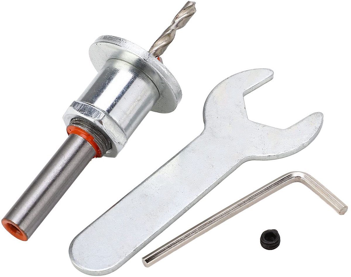 Dailygoods- Verzinkboor Hoogwaardig Gelegeerd Staal - Verstelbare Diepteaanslag - Boorset - Lichtgewicht - Snelle Spaanverwijdering - 3,5 x 10 mm