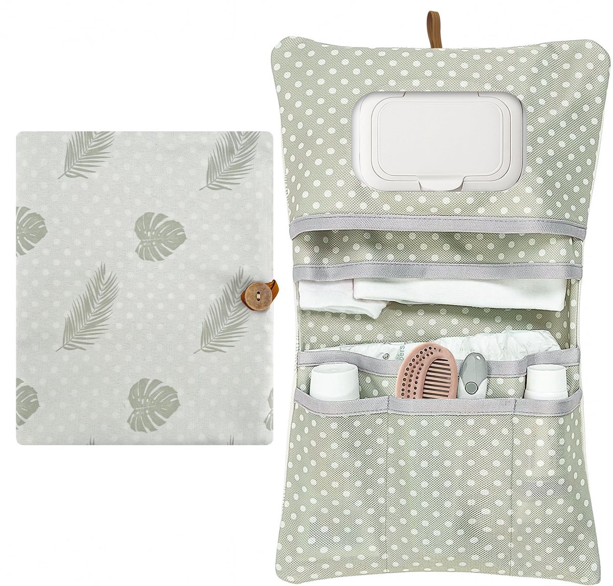 Dailygoods- Luiertas met organizer - Aankleedmat - Waterafstotend - Isolatievak voor flessen - Reflecterende details - Optimale afmetingen 18 x 25 x 3 cm - Baby Tas