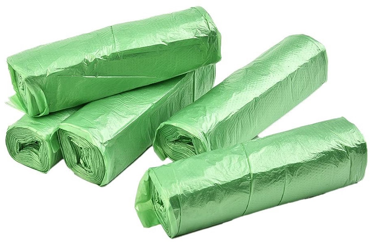 Dailygoods- Toilettas Draagbaar 5 Rollen - Toilettas Heavy Duty - Toilettas Maximaal 10kg - Toilettas Voor Reistoilet - Toilettas Composteerbaar - Toilettas Voor Draagbare Toiletten - Toilettasjes