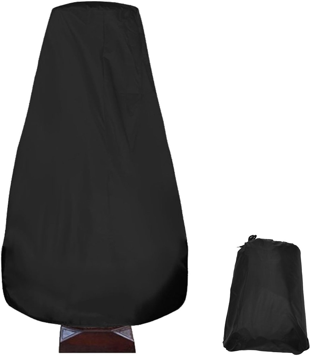 Dailygoods- Tuinfonteinafdekking 210D - Zilver Gecoate Oxford-stof - Bescherming voor Standbeeld - Afdekking voor Buitenfontein - 173 x 122 cm - Inclusief Opbergtas - Fonteinhoes